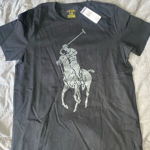 Ralph Lauren Black Polo Rider T-Shirt